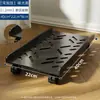 Soporte para Host de Computadora Soporte Base de Chasis Removible con Polea Estante de Almacenamiento Hogar Escritorio Oficina Bandeja