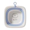 Lavabo Cuadrado para Bebé Se Puede Colgar para Recién Nacidos e Infantes para Lavar sus Traseros y Lavapiés para Bebés, Plegable