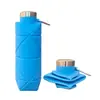 Amazon Explosiones Viajes Silicona Diamante Plegable Taza Bolsillo Portátil 700ml Deportes al Aire Libre Anticaída Telescópica Agua