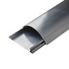 Envío gratis aleación de aluminio ranura de suelo semicircular autoadhesiva montaje superficial canaleta de cableado en arco invisible montaje superficial