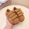 Tênis de Treinamento Moral Fosco Infantil 2025 Primavera e Outono Sapatos Rasos Casuais Novo Velcro Capivara Sapatos para Dedão