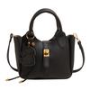 Design de Nicho Transfronteiriço Bolsa Balde Portátil Feminina 2025 Novo Estilo Coreano Simples Combina com Tudo Padrão Lichia Bolsa de Ombro Transversal