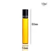 Botella Pequeña de Boca Marrón con Bola Rodante de Vidrio a Prueba de Luz para Muestras de Aceite Esencial Botella Portátil con Bola Rodante para Cosméticos Botella de Esencia