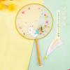 Bordado de Suzhou DIY abanico hecho a mano producción de bordado propio grupo para principiantes paquete de materiales para abanico bordado bordado bordado estilo antiguo regalo de bordado