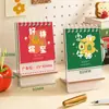 Calendario de Escritorio Mini 2027, Soporte de Madera para Teléfono, Calendario Mensual, Adorno de Escritorio, Año del Cordero, Planificador de Registro Diario, Regalo