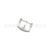 Hebilla de silicona de alta calidad al por mayor con presión de aceite, hebilla de acero inoxidable, hebilla de metal, accesorios para relojes de 20 mm y 22 mm.