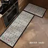 Tapete de Piso para Cozinha Estilo Retro Americano Transfronteiriço Tira Longa Antiderrapante à Prova de Óleo Resistente ao Desgaste Tapete de Conjunto para Cozinha Resistente a Manchas Absorvente de Água Tapete para os Pés