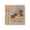 200 accesorios hechos a mano DIY hueco soporte de flor de ocho hojas tapa de flor 10 mm joyería material de metal pulsera collar