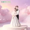 Vestido de Novia Romántico Creativo Muñeco de Pareja Decoración DIY para Hornear Pasteles Accesorios para Colgar Botella Ecológica Pequeños Adornos