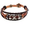 Venta directa pulsera de cuero con cuentas pulsera vintage al por mayor pulsera japonesa y coreana pulsera de cuero hecha a mano para hombres y mujeres