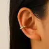 Europeu e americano simples três camadas suave clipe de orelha sem furo feminino nicho de alta qualidade luz luxo ins estilo U clipe de orelha acessórios transfronteiriços