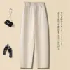 Calça Larga de Moda Banana Preguiçosa Estilo Primavera e Outono para Mulheres, Nova, Solta, Fina, Casual, Cintura Alta, Emagrecedora, Calça Scimitar