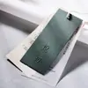 Fabricante Direto Etiquetas de Pendurar Vintage Verde Escuro Papel Especial Folha de Ouro em Relevo Etiquetas de Preço Personalizadas para Lojas de Roupas Roupas Masculinas e Femininas