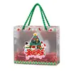 Bolsa de Regalo Tote Navideña Transparente DIY Nuevo Estilo Nochebuena Bolsa de Manzana Dulces PVC Bolsa de Regalo Souvenir Mayoreo