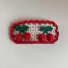 Pinza para el Cabello Hecha a Mano Bordada a Crochet Nueva de Otoño e Invierno para Mujer, Pinza Bb de Flor Linda para Flequillo, Pinza Lateral, Accesorio para el Cabello