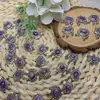 Caja de Cerradura Ruyi de Cristal Azul Natural, Cuenta, Accesorios para Joyería DIY Hechos a Mano con Cristal