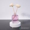 Botella de Vidrio para Aromaterapia de Flores Transparente Difusor de Aromaterapia Sin Fuego Perfume Interior Rattan Difusión Volátil Botella de Aromaterapia