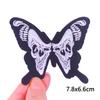 Adesivo de Tecido Bordado Borboleta Punk Amor Quente Costura Passar Emblema Roupas Chapéu Acessórios Adesivo Patch em estoque