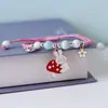Fornecedor Fabricante Original Fornece Pulseiras Trançadas Estilo Desenho Animado Coreano, Pulseiras Fofas e Estilosas para Meninas Estudantes, Atacado de Joias