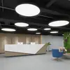 Lustre redondo de LED lâmpada redonda sólida sala de conferências de escritório shopping center loja lan house academia lâmpada estilo industrial