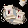 Cajas creativas para dulces de boda con textura, disponibles en múltiples colores, con un diseño cuadrado pequeño y vintage, perfectas para proyectos de bricolaje