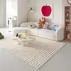Carpete de pelo bouclé para a sala de estar, resistente à sujeira e fácil de manter, cobertura total do piso, lavável e limpa com pano, adequado para mesas de centro e sofás, atacado, removível