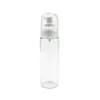 Jieying 120--180ml Botella Spray Blanca para Mascotas Botella de Empaque con Dispensador de Loción Galvanizado Botella de Plástico Transparente
