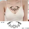 Anillo para Pierna con Tatuaje de Corazón Pegatina Impermeable Femenino Larga Duración Sexy Seda Negra Muslo Herbal Semi-Permanente Jugo Privado