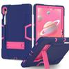 Nueva Funda Plana de Silicona de Contraste Samsung Tab S9 X710 S9Plus Anticaída con Soporte de PC Protector