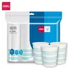 Vaso de Papel Deli 19203/19205 (blanco) Taza de Agua Desechable de 228 ml Oficina Hogar Restaurante Resistencia a Altas Temperaturas