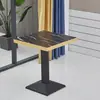 Juego de mesa y silla para uso en comedores comerciales en restaurantes, comedores, tiendas de té de leche, cafeterías y restaurantes de comida rápida.