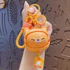 Chaveiro Pingente Gato Cartoon Que Muda de Rosto Descompressão Casal Carro Bolsa Pingente de Chaveiro Presente Atacado