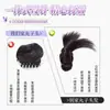 Peruca Coque com Presilha de Garra para Mulheres, Estilo Preguiçoso Coque Duplo de Rabo de Cavalo Acessório de Cabelo, Anel de Cabelo Realista
