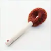 Escova de Limpeza para Descontaminação, Escova Multifuncional para Lavar Louça, Escova para Esfregar Panelas, Escova de Fibra de Coco para Panelas, Escova para Esfregar Panelas com Cabo de Madeira para Cozinha