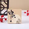 50 Precio Caja Interior Pastel de Luna de Medio Otoño Caja de Regalo Individual Independiente Caja de Papel Cuadrada Pequeña Caja de Embalaje para Pastelería de Yema de Huevo Logotipo Personalizado