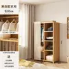 Guarda-Roupa Casual de Madeira Maciça Doméstico Grande Capacidade Economizador de Espaço Armazenamento de Quarto Gadget Prático
