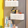 Japón KM estante magnético de succión para refrigerador, estante lateral de pared para cocina, estante de almacenamiento para papel de plástico, estante lateral de almacenamiento al por mayor