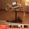 Mesita de noche para uso doméstico, mesa de altura ajustable, mesa lateral móvil para sofá de sala de estar, pequeño banco de trabajo, escritorio plegable, mesa de computadora