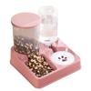 Conjunto de Tigelas para Animais de Estimação Inclui um Dispensador de Água Automático e Tigelas de Plástico (Material PP), Adequado para Gatos e Cães. As Tigelas Apresentam um Design Removível Para Fácil Limpeza.