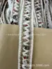 Em estoque Novo Vintage Chanel Pedra de Miçanga Fita de Algodão e Linho Acessórios de Renda Feitos à Mão DIY Gola de Camisa