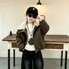 Abrigo para Niños Otoño Invierno 2026 Estilo Nuevo Parka Infantil Invierno Acolchado de Terciopelo Grueso Ropa de Invierno para Bebé Chaqueta Acolchada de Algodón con Cuello de Piel