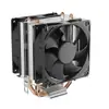 Doble Tubo de Cobre Doble Ventilador Enfriador de CPU para Computadora 9cm Mate Control de Temperatura Silencioso 1851Amd Ventilador de CPU Multiplataforma