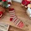 Calcetines Rojos Grandes 2026 Nuevo Otoño e Invierno Calcetines Gruesos Cálidos de Lana para Mujer, Lindos Calcetines de Dibujos Animados de Cachorros, Calcetines de Media Pantorrilla para Mujer
