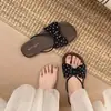 Sandalias para Mujer 2026 Amigables con Pie Ancho y Gordo, Moño, Lunares, Correas Finas, Correa Única, Base Amplia, Sin Apretar el Pie