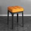 Taburete Hogar Bolsa Suave Taburete Cuadrado Sala de Estar Apilable Engrosado Simple Moderno Taburete de Mesa de Comedor Taburete de Maquillaje de Dormitorio Taburete de Lectura Acompañante