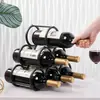 Adornos de Hierro para Botellas de Vino Estilo Europeo, Decoración para el Hogar, Set de Vino, Estante de Vino, Gabinete de Vino Retro Creativo, Adornos