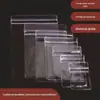 Saco de vedação transparente em PVC para elásticos de cabelo e joias, saco auto-selante para armazenamento com logotipo impresso personalizado, saco de vedação plástico para acessórios