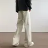 Calças Casuais Off-White Masculinas 2026 Outono Calças Masculinas Marca Trendy cleanfit Caimento Reto Versátil Calças Compridas