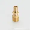 Accesorios para Tuberías de HVAC: Conectores Directos de Rosca Macho de Compresión Deslizante para Tubería Pex, Conectores de Tubería de Cobre Natural Galvanizado Disponibles para Venta al por Mayor