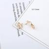 Accesorios de joyería DIY, chapado en oro auténtico, convertidor de clip de oreja sin dolor, material para pendientes de clip de oreja, accesorios